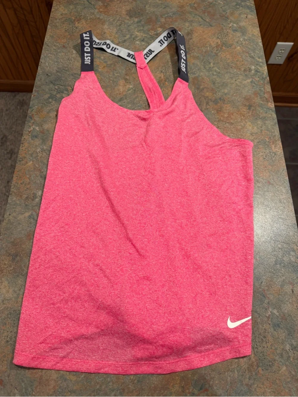 Nike Women's Bright Pink Performance Tank with Branded Straps
